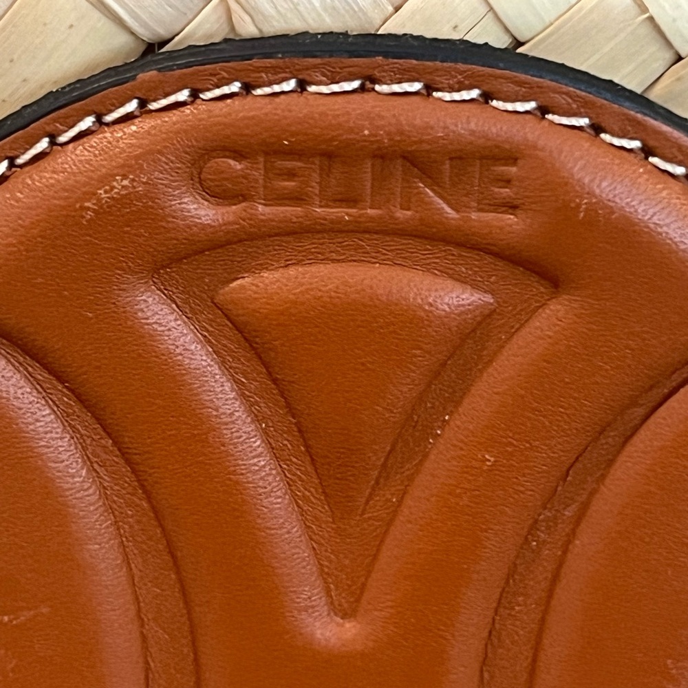 CELINE TEEN CLASSIC PANIER IN PALM LEAVES AND CALFSKIN - Picture 6 of 15